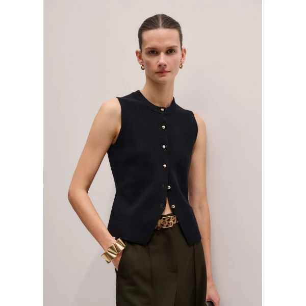 Me + Em Milano Knit Waistcoat