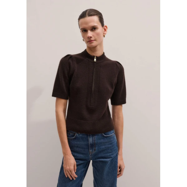Me + Em Pouf Sleeve Knit Tee