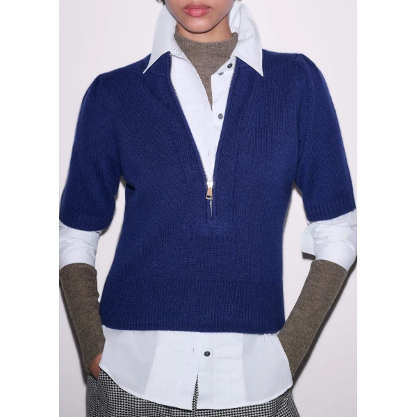 Me + Em Pouf Sleeve Knit Tee