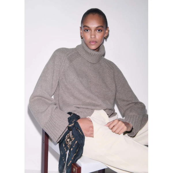 Merino + Cashmere – luxury British Brown in Me and Em exclusively at Luxury Shoes 