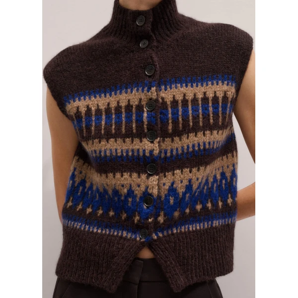 Me + Em Relaxed Button Vest