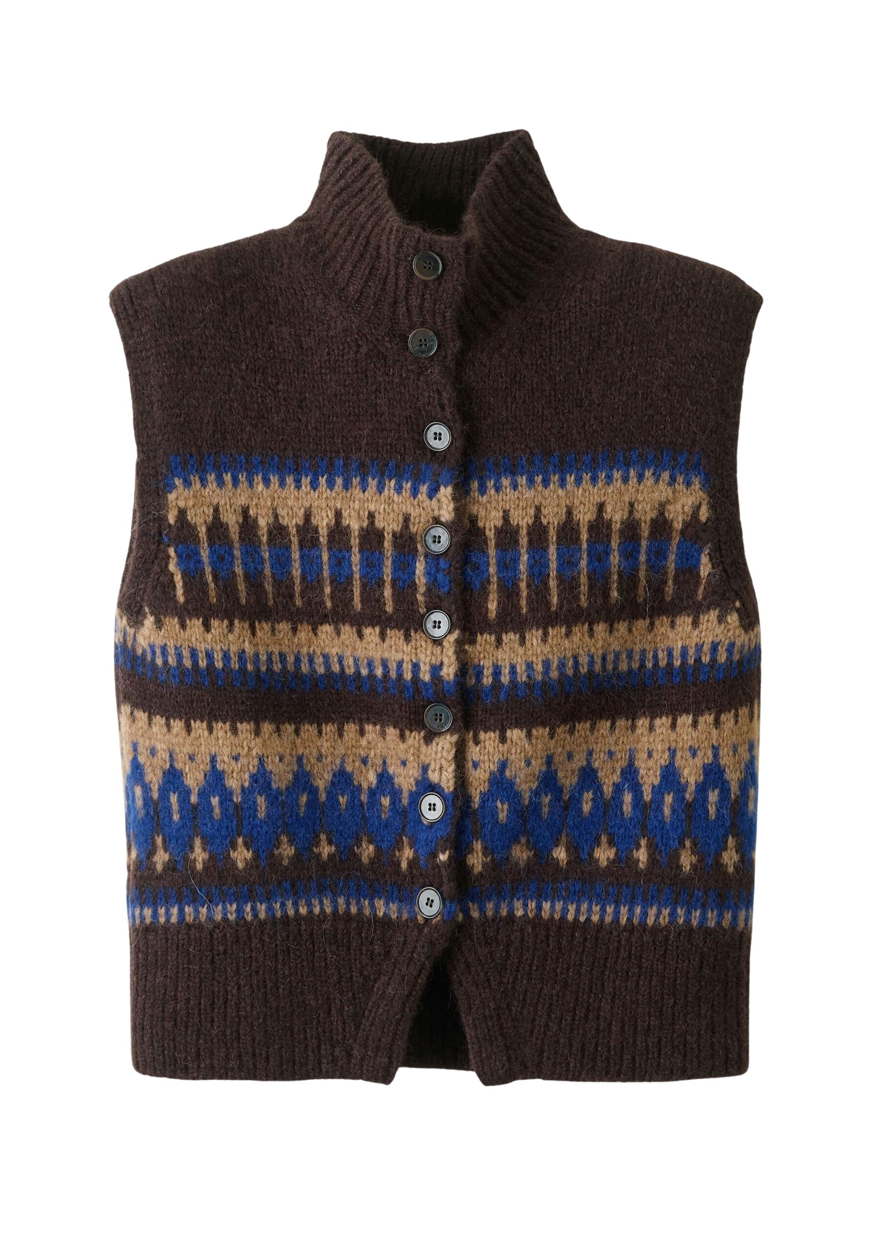 Me and Em Relaxed Button Vest
Alpaca Jacquard Top