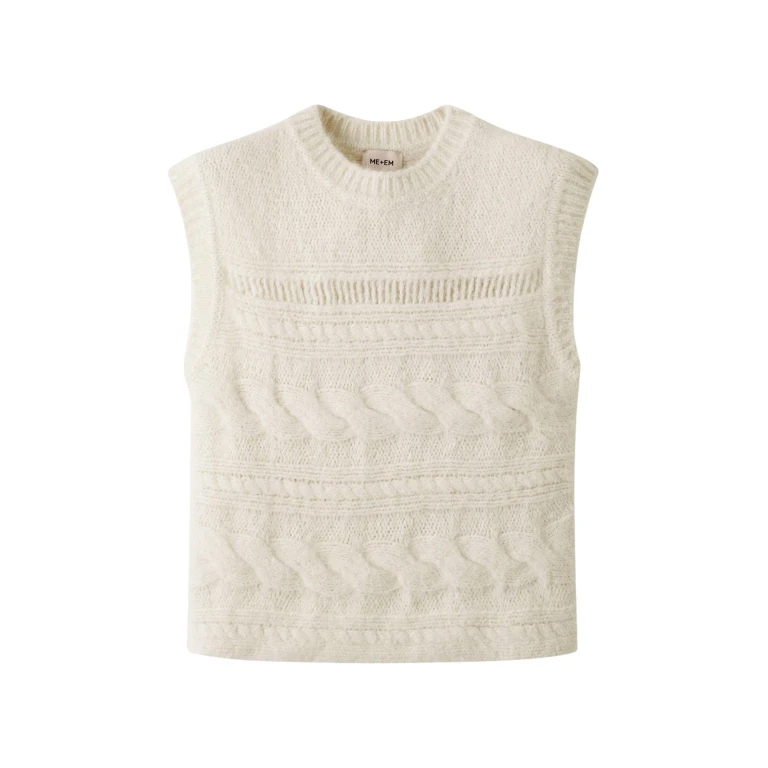 Me and Em Relaxed Cable Vest