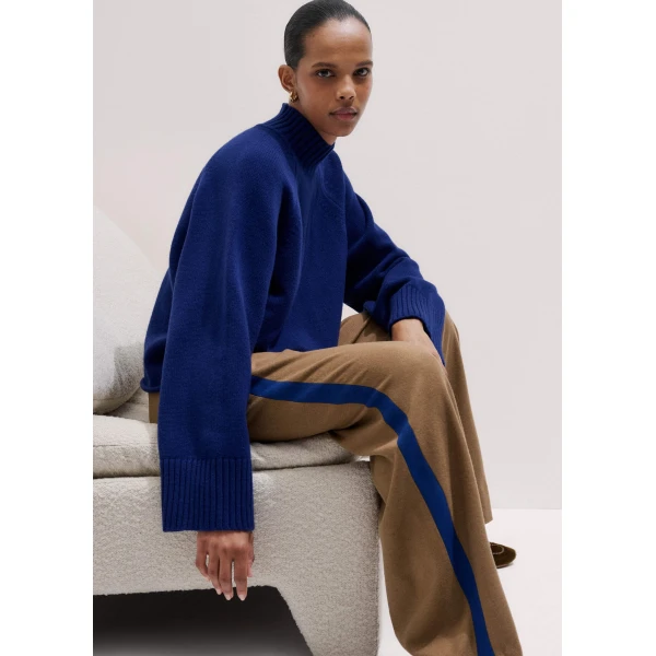 Merino + Cashmere – luxury British Blue in Me and Em exclusively at Luxury Shoes 