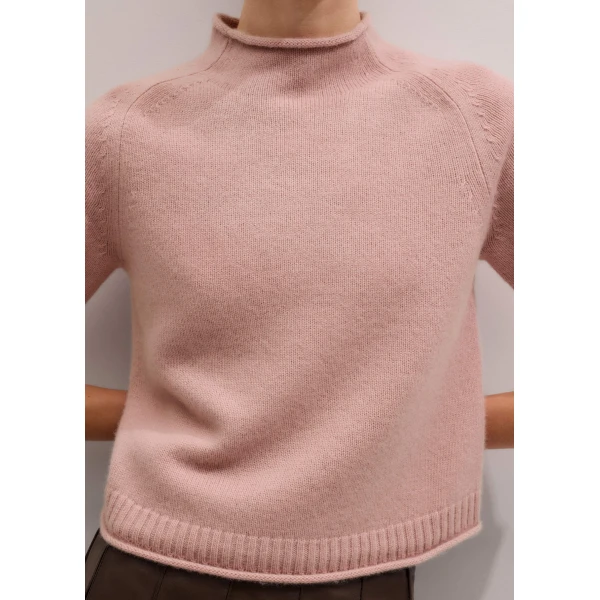 Me + Em Roll Trim Knit Tee
