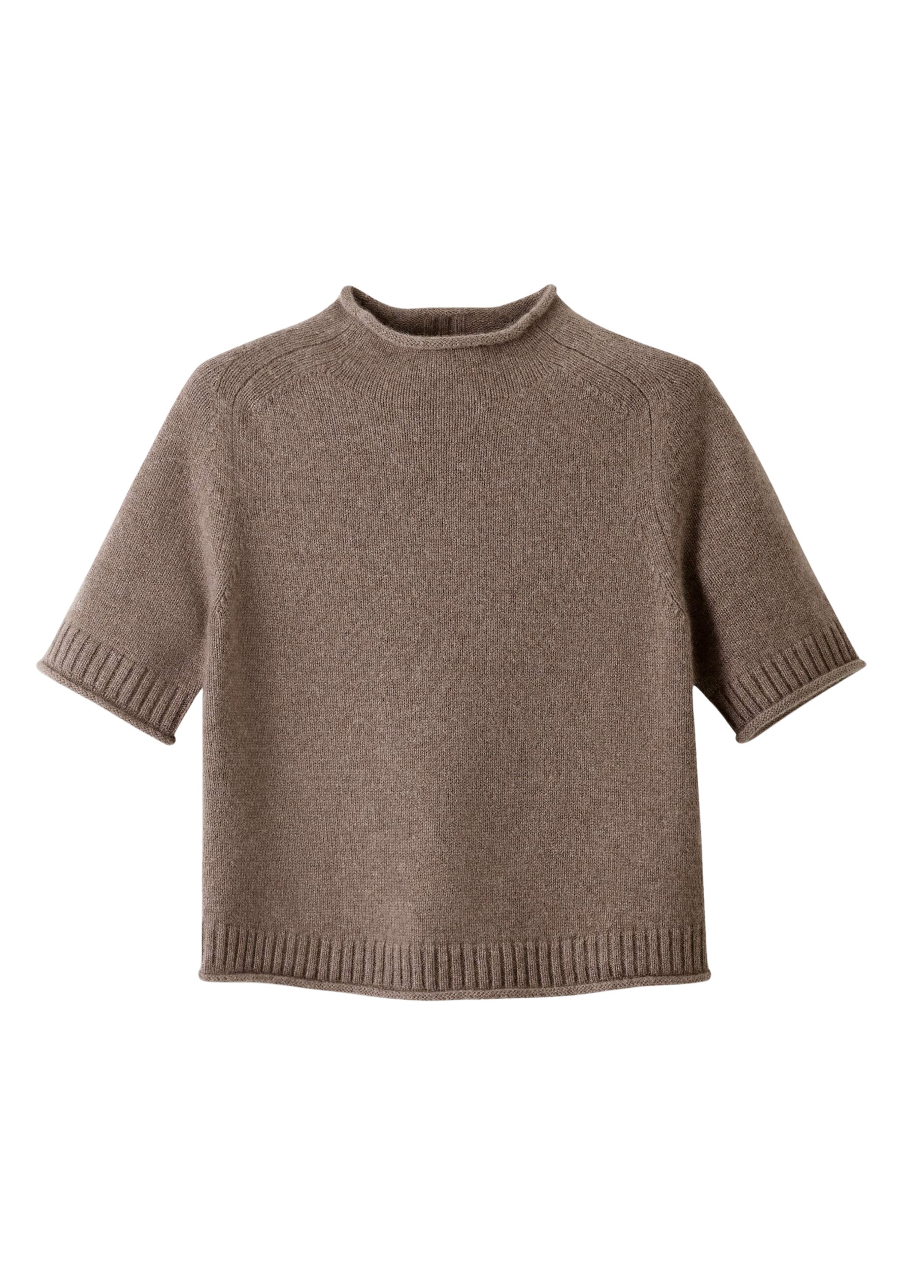Me and Em Roll Trim Knit Tee
Cashmere