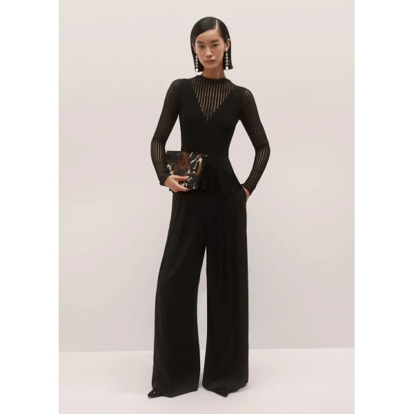 Fine Metallic Knit – luxury British Black in Me and Em exclusively at Luxury Shoes 