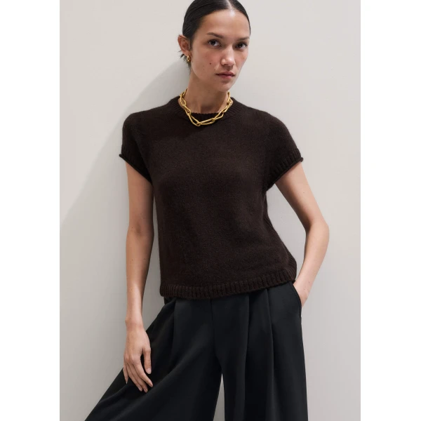 Wool Cashmere Silk – luxury British Brown in Me and Em exclusively at Luxury Shoes 