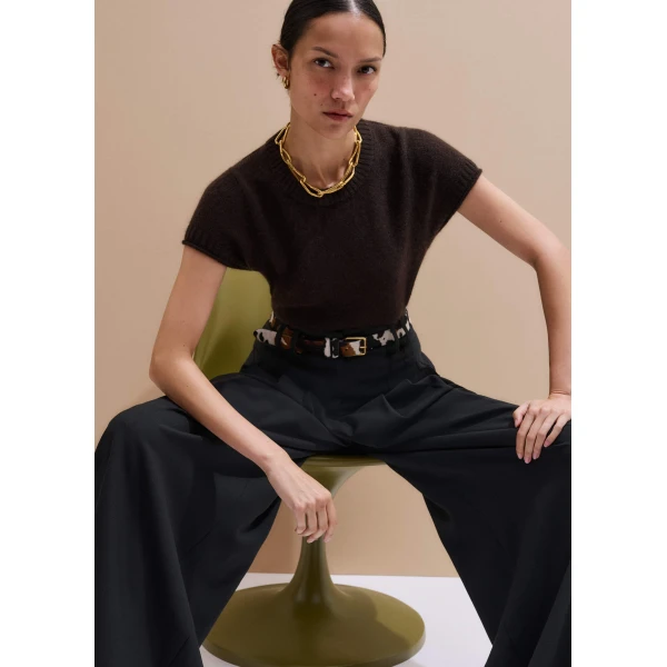 Wool Cashmere Silk – luxury British Brown in Me and Em exclusively at Luxury Shoes 
