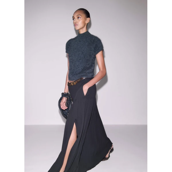 Fluid Crepe – luxury British Black in Me and Em exclusively at Luxury Shoes 