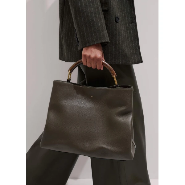 Italian Leather – luxury British Green in Me and Em exclusively at Luxury Shoes 