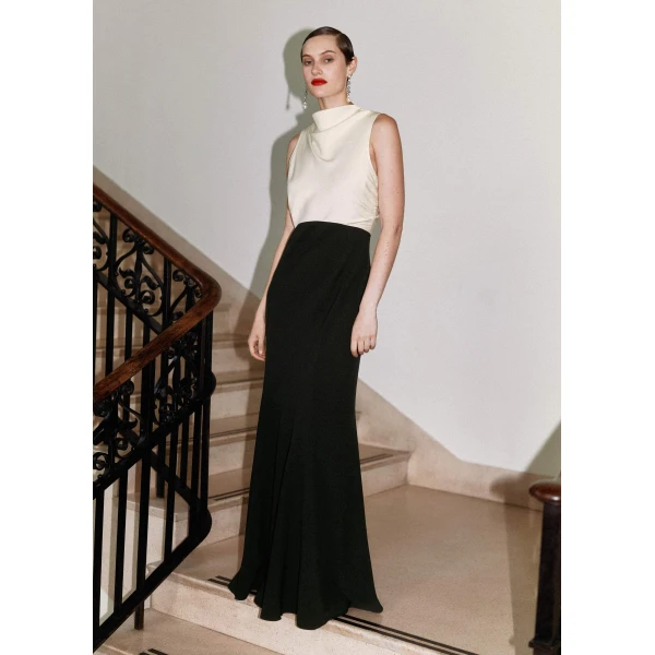 Me + Em Statement Back Dress