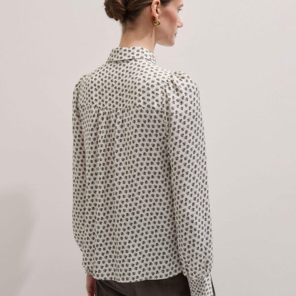 Me and Em Straight Blouse + Tie
Fluid Twill, view 3