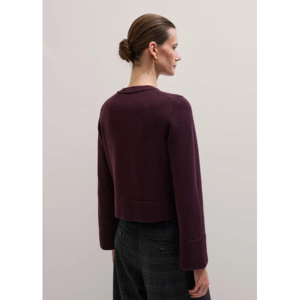 Merino + Cashmere – luxury British Red in Me and Em exclusively at Luxury Shoes 