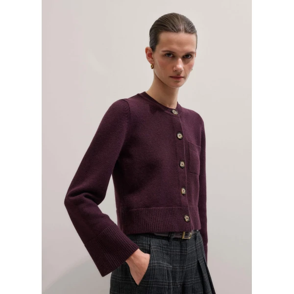 Merino + Cashmere – luxury British Red in Me and Em exclusively at Luxury Shoes 