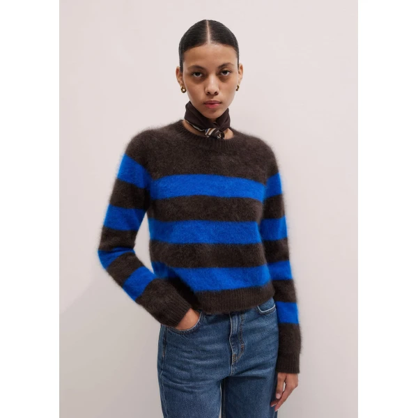 Me + Em Stripe Crop Sweater