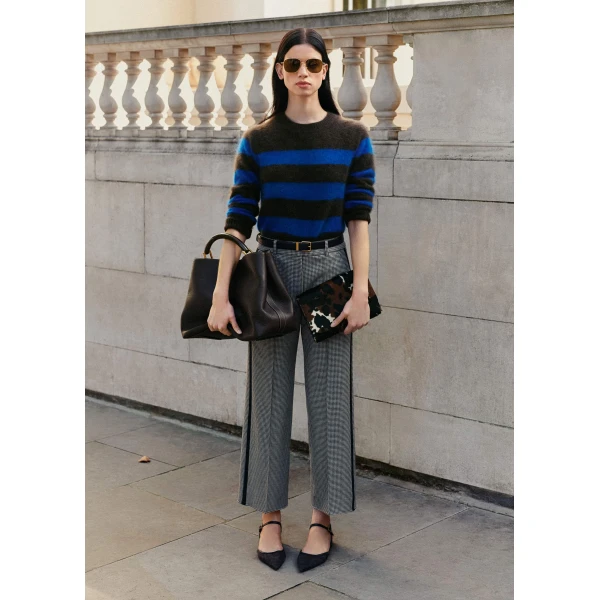 Me and Em Stripe Crop Sweater