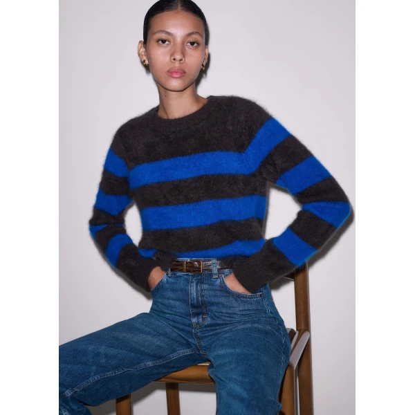 Me + Em Stripe Crop Sweater
