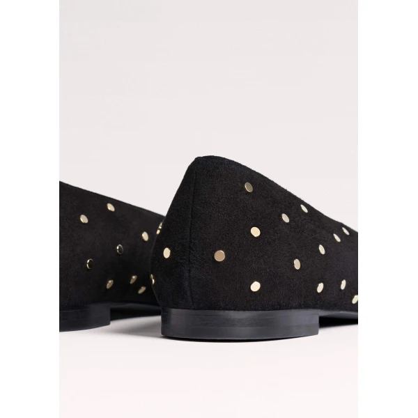 Italian Suede – luxury British Black in Me and Em exclusively at Luxury Shoes 