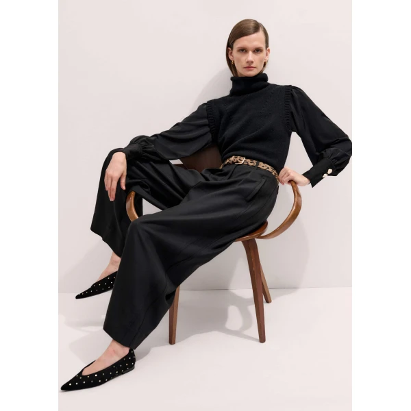 Italian Suede – luxury British Black in Me and Em exclusively at Luxury Shoes 