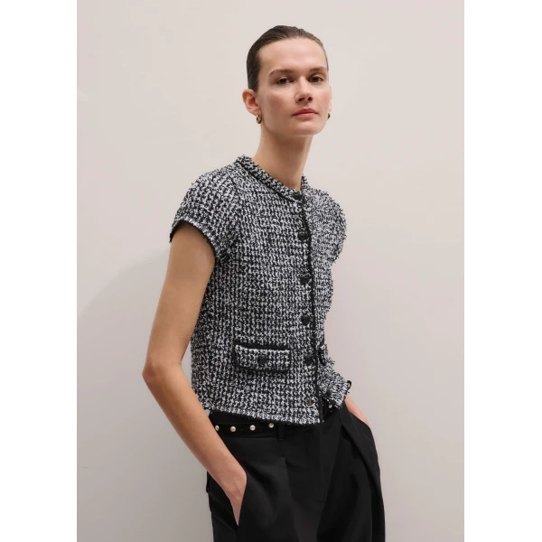 Me and Em Textured Crop Jacket