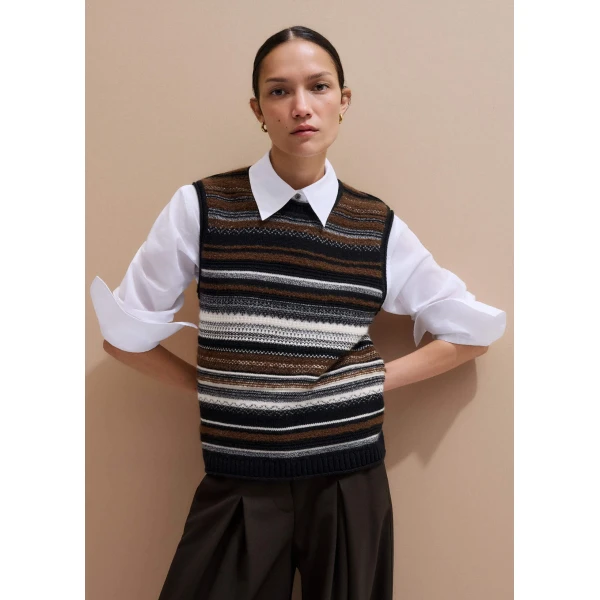 Me and Em Textured Vest + Snood
