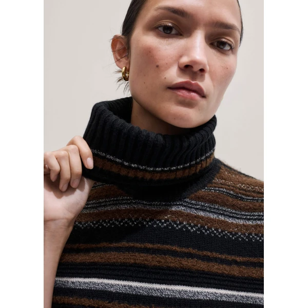 Merino + Cashmere – luxury British Black in Me and Em exclusively at Luxury Shoes 