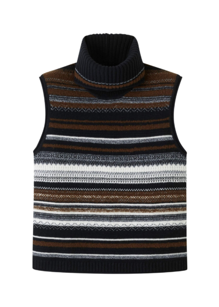 Me and Em Textured Vest + Snood