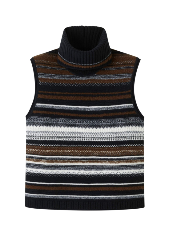 Me and Em Textured Vest + Snood