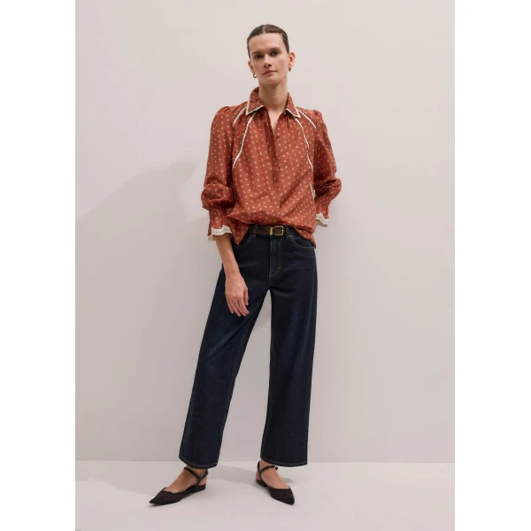 Me + Em Trim Detail Blouse