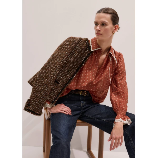 Me + Em Trim Detail Blouse