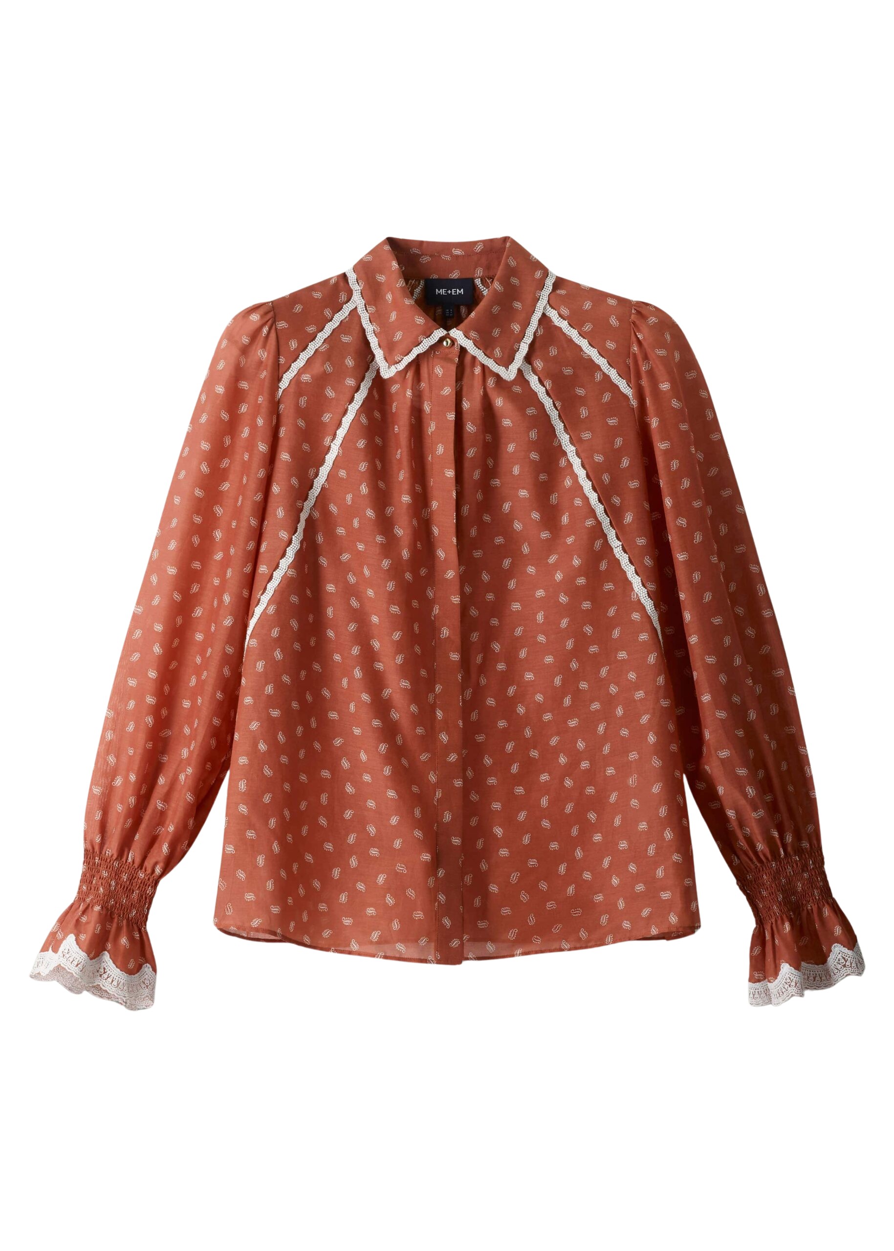 Me and Em Trim Detail Blouse
Cotton + Silk Top