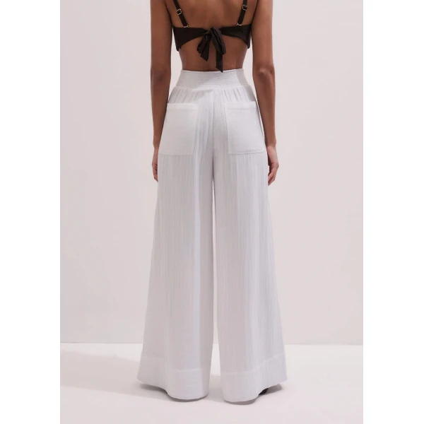 Cotton Cheesecloth – luxury British White in Me and Em exclusively at Luxury Shoes 