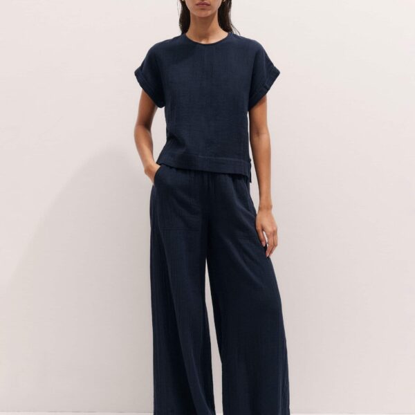Me and Em Wide-Leg Pant
Cotton Cheesecloth, view 5