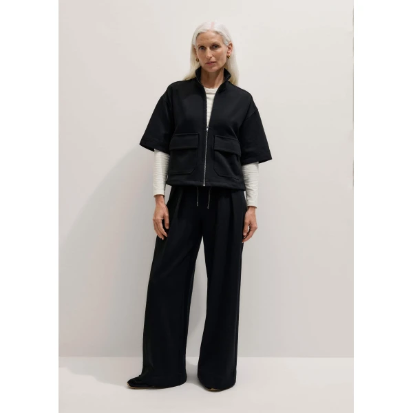 Ponte Jersey – luxury British Black in Me and Em exclusively at Luxury Shoes 