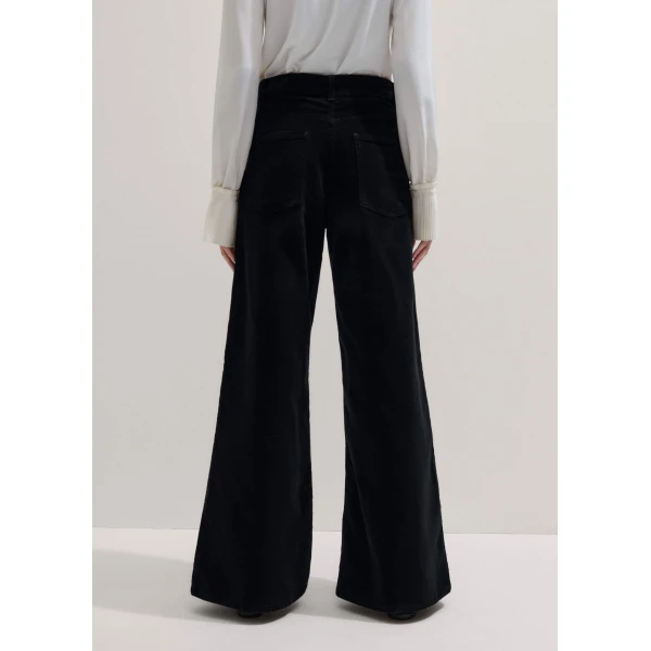 Velvety Stretch Cotton – luxury British Black in Me and Em exclusively at Luxury Shoes 