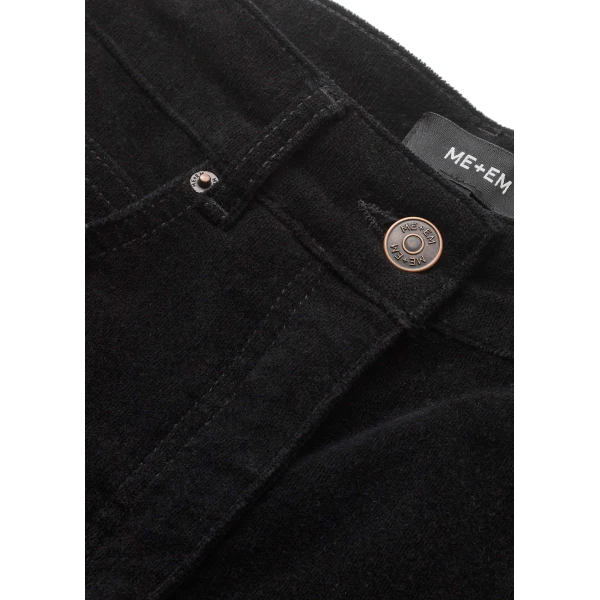 Velvety Stretch Cotton – luxury British Black in Me and Em exclusively at Luxury Shoes 