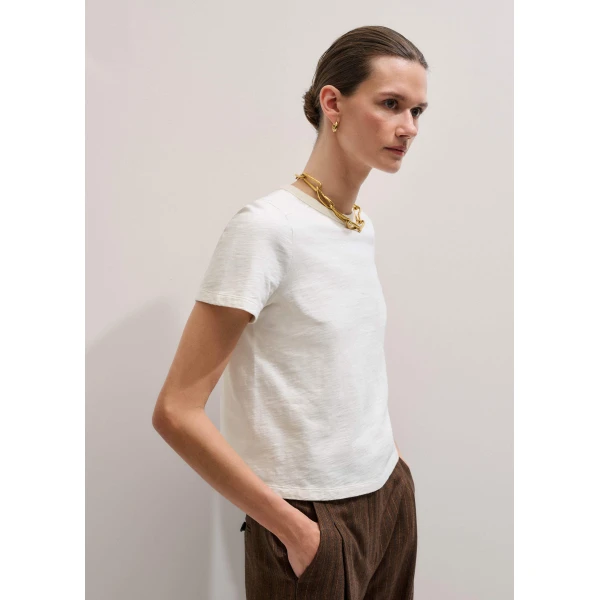Brushed Cotton – luxury British White in Me and Em exclusively at Luxury Shoes 