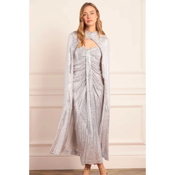 Needle and Thread cocktail dress - sequin embellished | Shop luxury evening wear at Luxury Shoes 