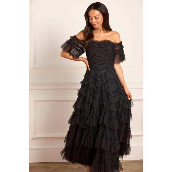 Needle and Thread cocktail dress - sequin embellished | Shop luxury evening wear at Luxury Shoes 