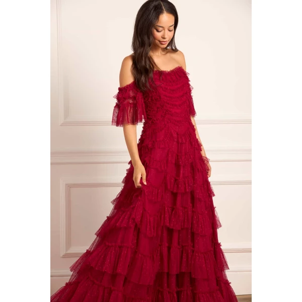 Needle and Thread cocktail dress - sequin embellished | Shop luxury evening wear at Luxury Shoes 