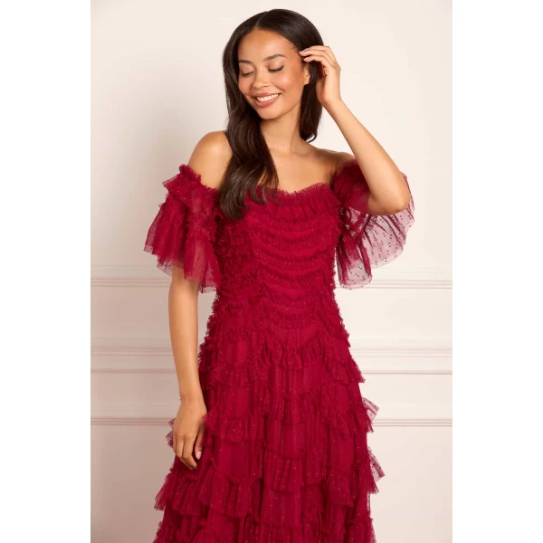 Needle and Thread cocktail dress - sequin embellished | Shop luxury evening wear at Luxury Shoes 