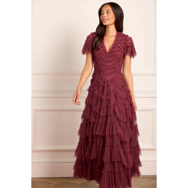Needle and Thread cocktail dress - sequin embellished | Shop luxury evening wear at Luxury Shoes 
