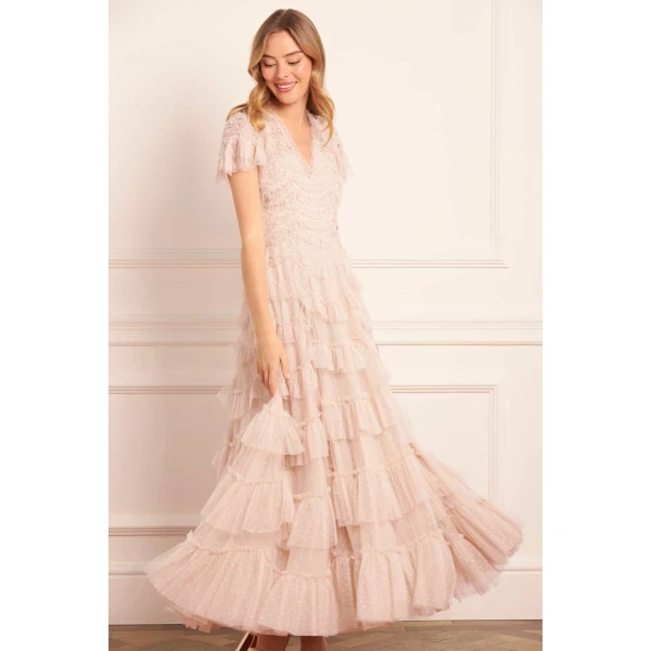 Needle and Thread cocktail dress - sequin embellished | Shop luxury evening wear at Luxury Shoes 