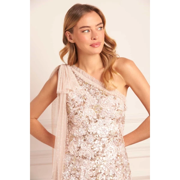 Needle and Thread cocktail dress - sequin embellished | Shop luxury evening wear at Luxury Shoes 