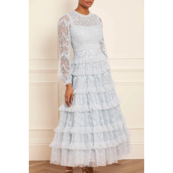 Needle and Thread cocktail dress - sequin embellished | Shop luxury evening wear at Luxury Shoes 