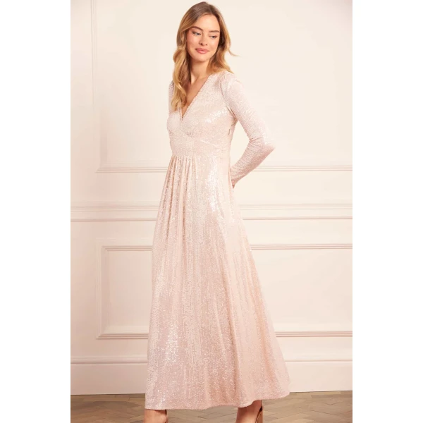 Needle and Thread cocktail dress - sequin embellished | Shop luxury evening wear at Luxury Shoes 