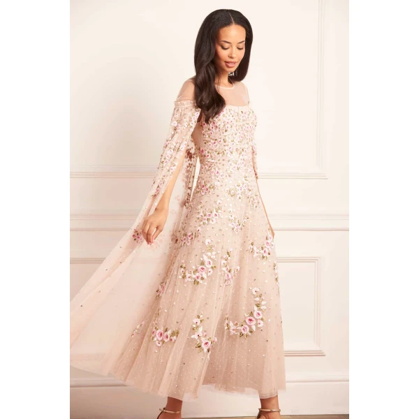 Needle and Thread cocktail dress - sequin embellished | Shop luxury evening wear at Luxury Shoes 