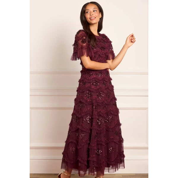 Needle and Thread cocktail dress - sequin embellished | Shop luxury evening wear at Luxury Shoes 