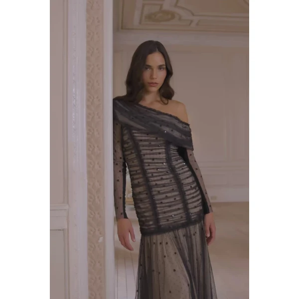 Needle and Thread cocktail dress - sequin embellished | Shop luxury evening wear at Luxury Shoes 